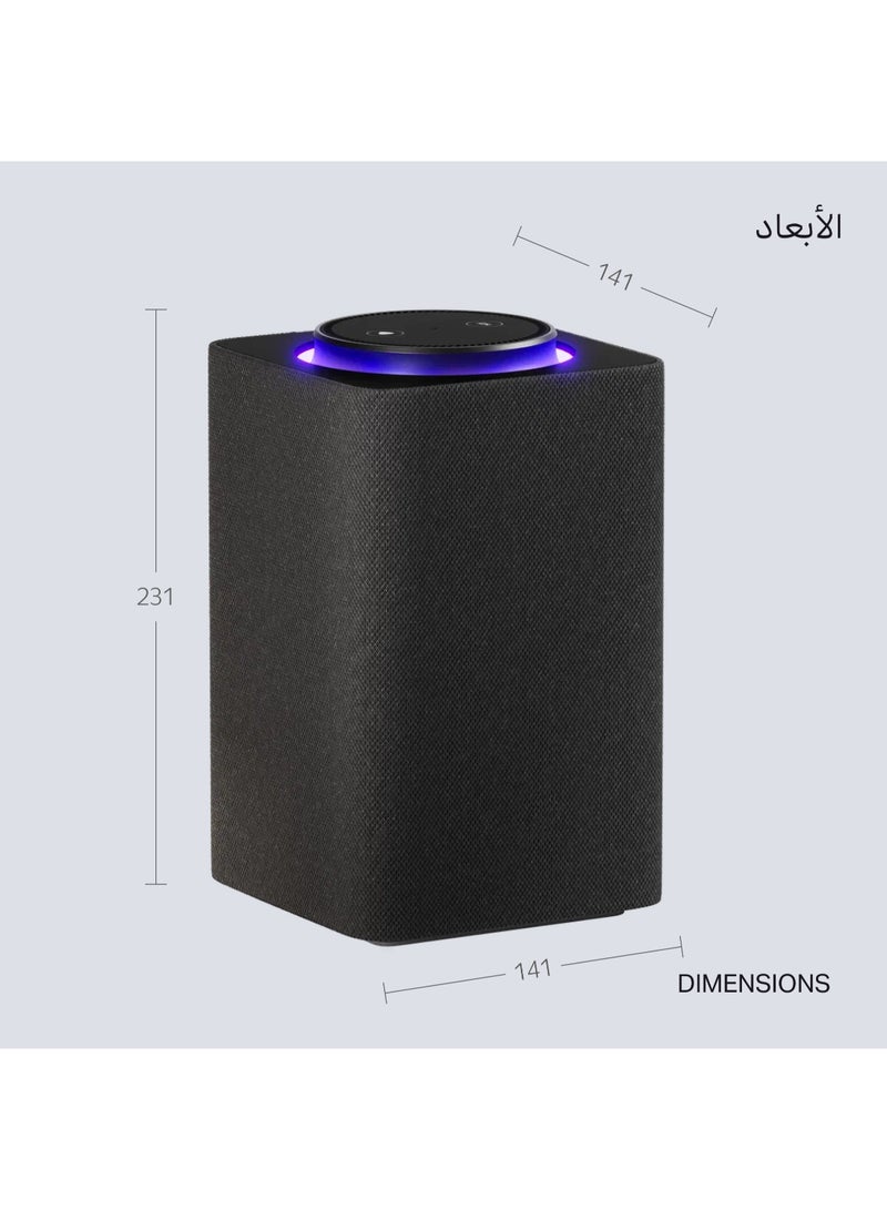 Smart Speaker with Human-Like AI Assistant | Use your voice to control smart home devices via Bluetooth or Wi-Fi, play music, Quran, and more (speaks Arabic, English) | size Max | Black - pnsku/N70132326V/45/_/1733131134/72d7cb88-e79b-4e4e-b5e5-e95b1f3d2cd8