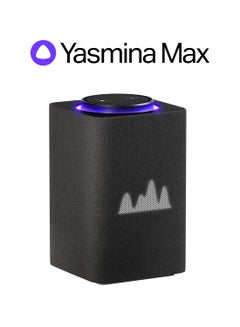 Smart Speaker with Human-Like AI Assistant | Use your voice to control smart home devices via Bluetooth or Wi-Fi, play music, Quran, and more (speaks Arabic, English) | size Max | Black