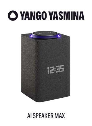 Max | Yango | Smart WiFi Bluetooth Speaker with AI, Dolby Audio Superior Sound, Rich Bass | Fluent in English, Arabic | Play music, Quran | Control Smart home | Zigbee | Stereo Pairing Black - pnsku/N70132326V/45/_/1751014358/3b7d8579-9277-4cfb-95e0-0132d23d351d