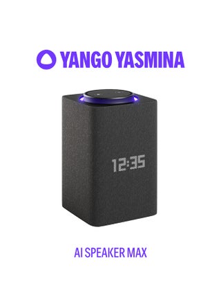 Max | Yango | Smart WiFi Bluetooth Speaker with AI, Dolby Audio Superior Sound, Rich Bass | Fluent in English, Arabic | Play music, Quran | Control Smart home | Zigbee | Stereo Pairing Black - pnsku/N70132326V/45/_/1752039304/9db96257-0b08-4e60-896c-722b0e14fc8f