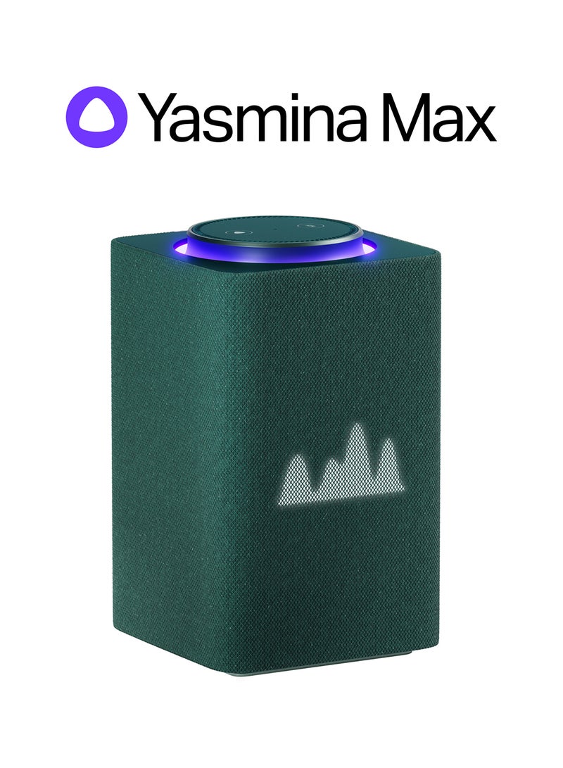 Yasmina - Smart Speaker with Human-Like AI Assistant | Use your voice to control smart home devices via Bluetooth or Wi-Fi, play music, Quran, and more (speaks Arabic, English) | size Max | Green - Image 1