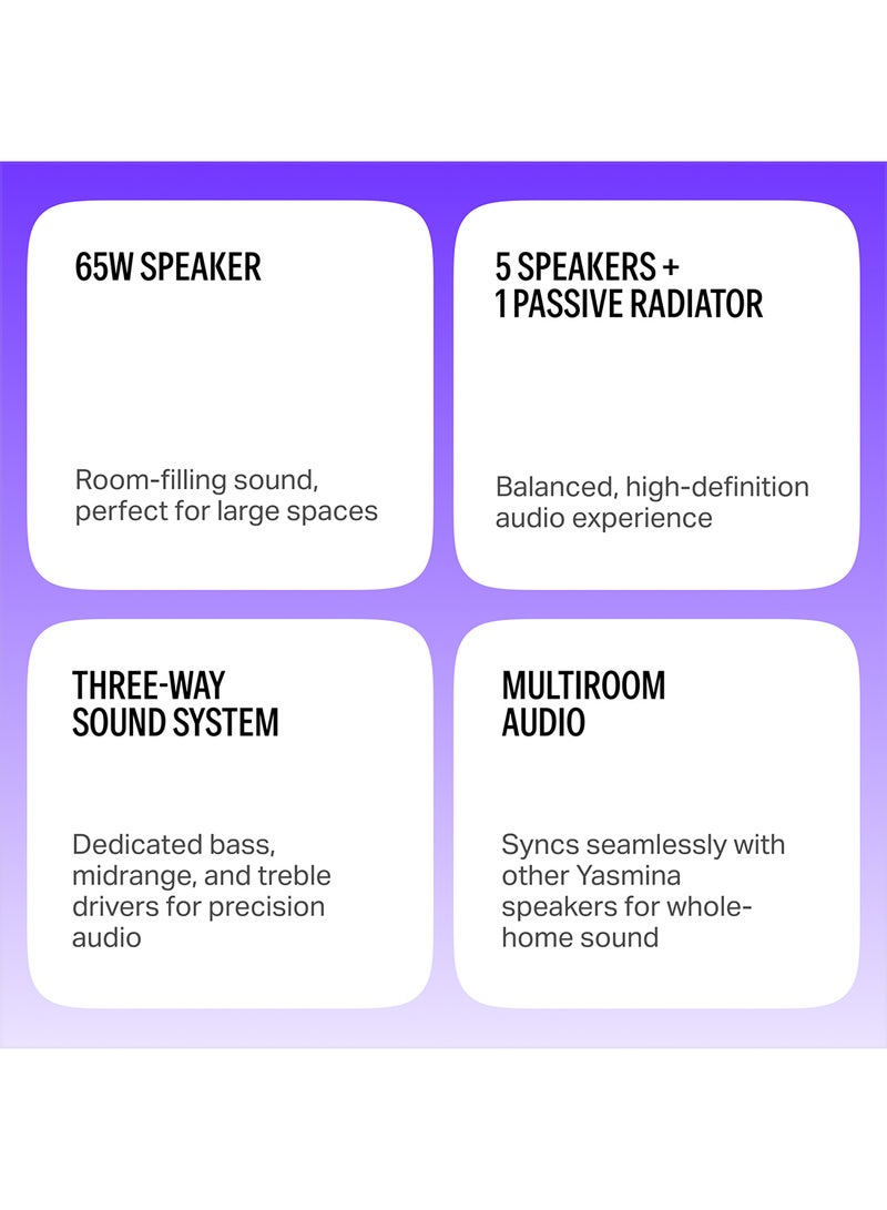 Yasmina - Smart Speaker with Human-Like AI Assistant | Use your voice to control smart home devices via Bluetooth or Wi-Fi, play music, Quran, and more (speaks Arabic, English) | size Max | Green - Image 1