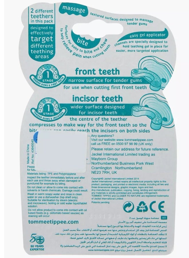 Baby Teether Set – 2 Teethers For Gums And First Teeth