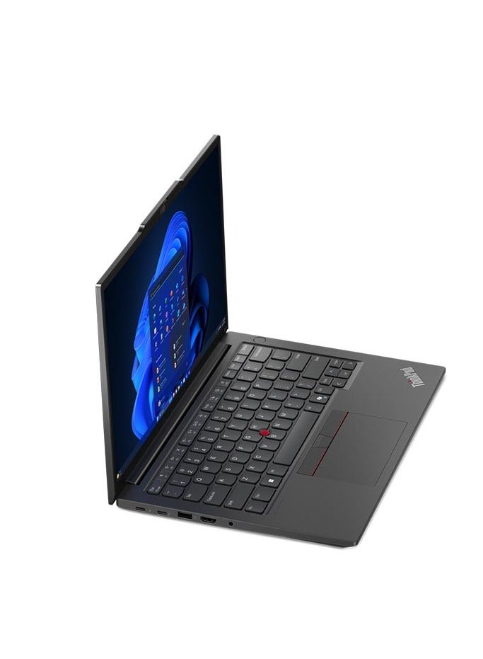 Lenovo ThinkPad E14 Laptop With 14 inch Display WUXGA (1920x1200) Display IPS, Intel Core Ultra 7-155H Processor/16GB RAM DDR5/512GB SSD/ Integrated Intel Arc Graphics/ WINDOWS 11 PRO English/Arabic Black  - Image 2