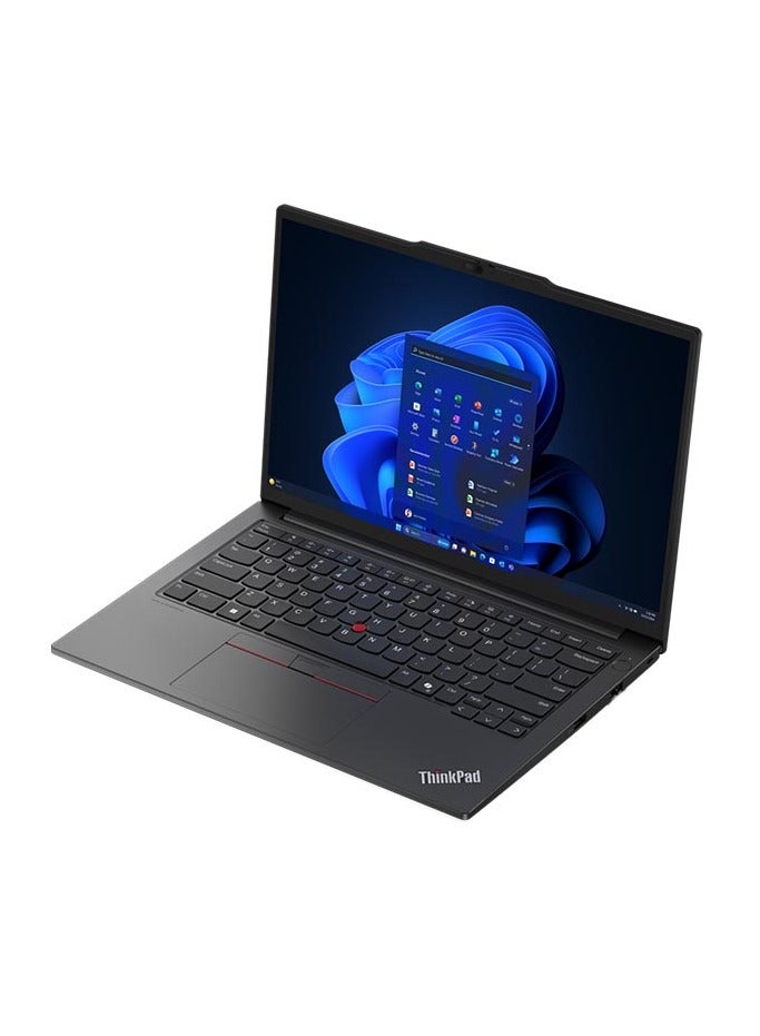 Lenovo ThinkPad E14 Laptop With 14 inch Display WUXGA (1920x1200) Display IPS, Intel Core Ultra 7-155H Processor/16GB RAM DDR5/512GB SSD/ Integrated Intel Arc Graphics/ WINDOWS 11 PRO English/Arabic Black  - Image 3