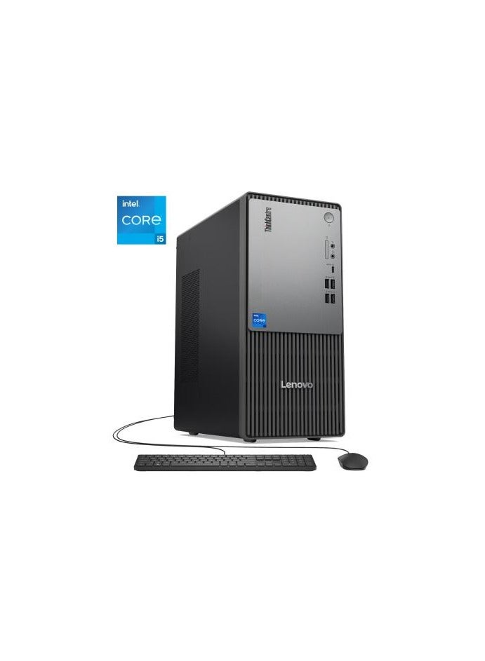 Lenovo ThinkCentre NEO With Intel Core i5-14400 Processor/8GB RAM DDR5/512GB SSD/Intel UHD 730 Graphic Card/DOS(Without Windows)/ Black  - Image 1