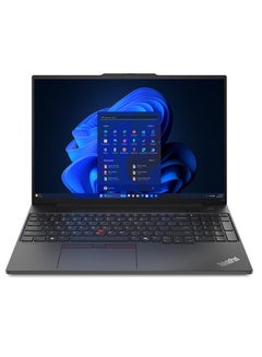 Lenovo ThinkPad E16 Laptop With 16 Inch WUXGA (1920x1200) Display IPS, Intel Core Ultra 7-155H Processor/16GB RAM DDR5/512GB SSD/Intel Arc Graphics/WINDOWS 11 PRO Black  - Image 1