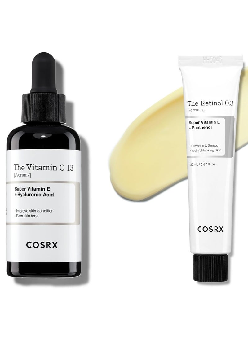 Cosrx - Vitamin C 13 Serum 20ml + Retinol 0.3 Cream 20ml 2 X 20mlml - Image 1