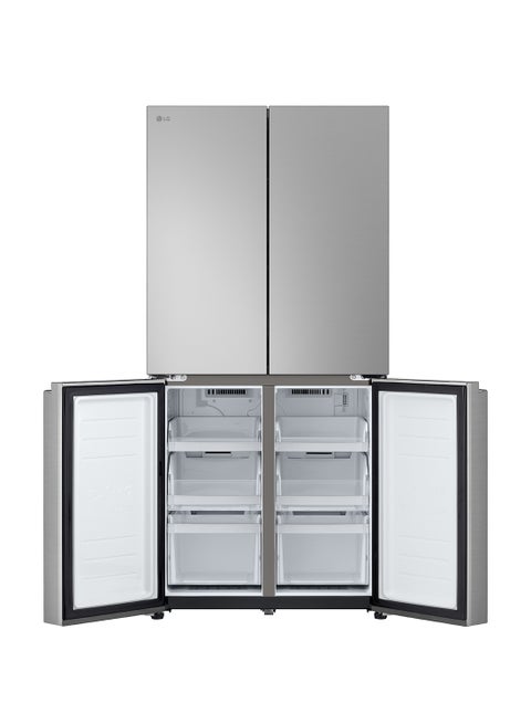 (Gross) 594ℓ / (Net) 464ℓ Capacity  Side by Side Refrigerator - F-Next8 InstaView With Surface LED Lighting GR-B29FFLZB Prime Silver