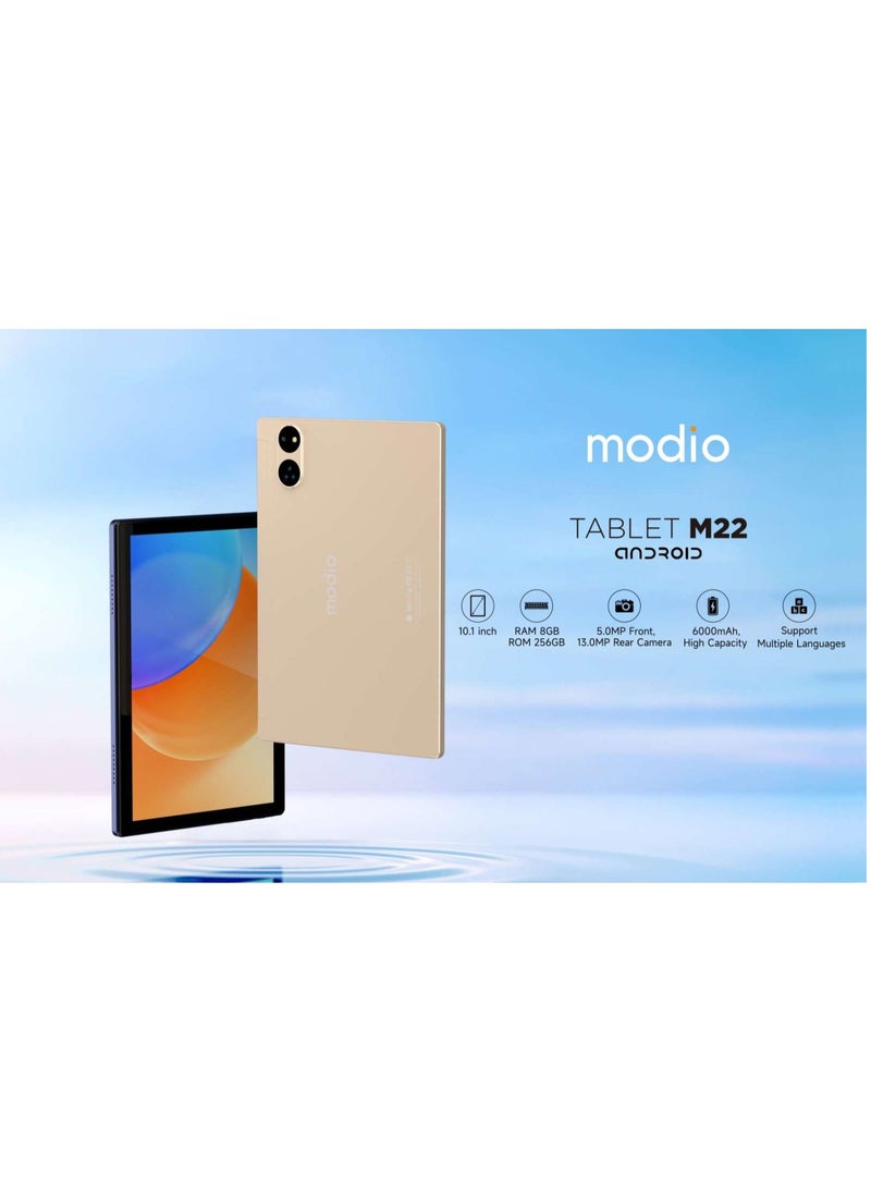 modio Tab M22 5G With 8GB RAM 512GB ROM Dual Sim - Dual Camera - Comes With Other Small Gifts Inside The Box  - Image 2