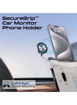 Mobile Magnetic Holder for Car Screen, Aluminum Crafted, 360° Rotation and MagSafe Compatibility, Cradleless Design, N52 Powerful Magnets Silver - pnsku/N70132375V/45/_/1733137328/083b2e83-6556-4553-a66b-9aa9c73e18bd