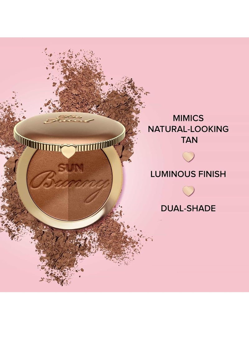 Too Faced Sun Bunny Bronzer | Luminous Glow, 0.28 oz Tan - Image 3