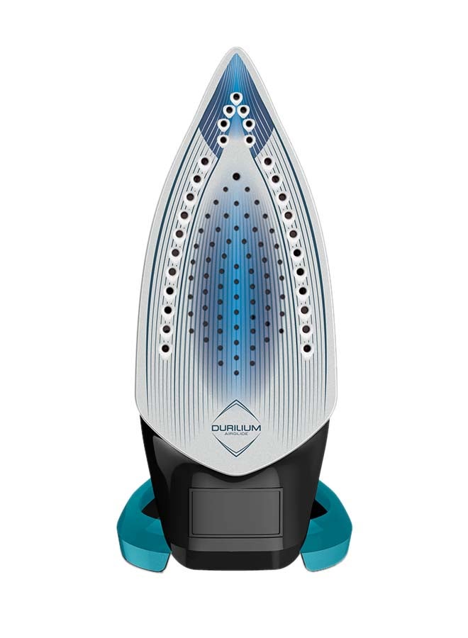 Tefal - Ultragliss Anti-Calc Plus Steam Iron | Removable Calc Collector | 50 g/minute Cont | Steam Output | 270 ml 2800 W FV6832M0 Black Glama / Bleu Boreal - Image 1
