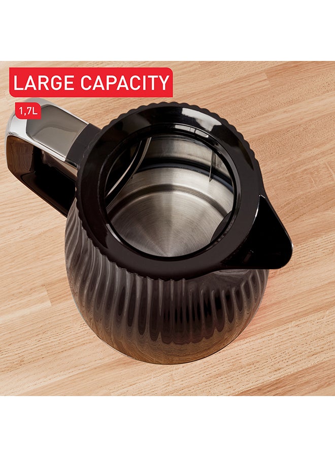 تيفال Loft Electric Kettle | Modern Design | Removable Kettle lid | 360° rotanional base | 1.7 L 3000 W KO250840 Black  - Image 4