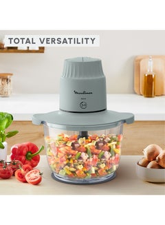 مولينكس Choppeo | Glass Bowl Chopper | Useful Capacity | Borosilicate Glass | 2 Speeds | Eucalyptus | 1 L 500 W DJ603127 Blue  - Image 5