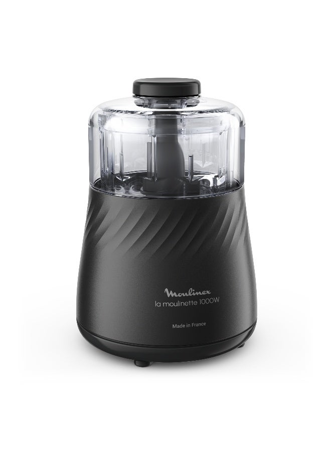 Moulinex La Moulinette Eco Design | Food Chopper | Eco Design | Made From 46% Recycled Plastics | 4-in-1 Action | 0.5 L 1000 W DP712827 Black - Image 2