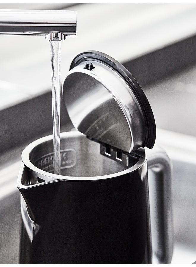 Tefal SMART N LIGHT Kettle | Digital Screen | 5-Temperature Selection | One-Touch Boiling | 30-Minute Keep-Warm | Stainless Steel Interior | 360° Cordless Base | Auto-Off | 1.5 L 3000 W KO853840 Black - Image 4