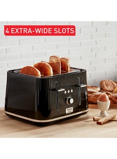 Tefal Loft Toaster | Modern Design | Easy To Use | 7 browning levels | 4-slot toaster with extra-wide | 1700 W TT760840 Black / Silver  - Image 5