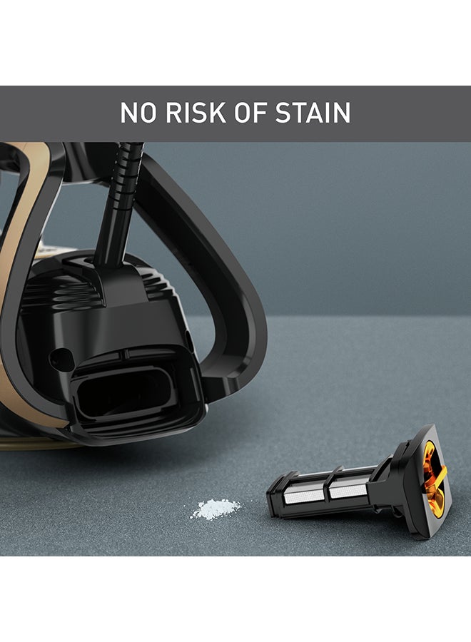 تيفال Puregliss Steam Iron | 50 g/Minute Cont | Steam Output, 280 g/Minute Steam Burst | Anti-Stain Protection | Exceptional Glide | Safety Auto-Off | 270 ml 3000 W FV8064G0 Black / Copper  - Image 4
