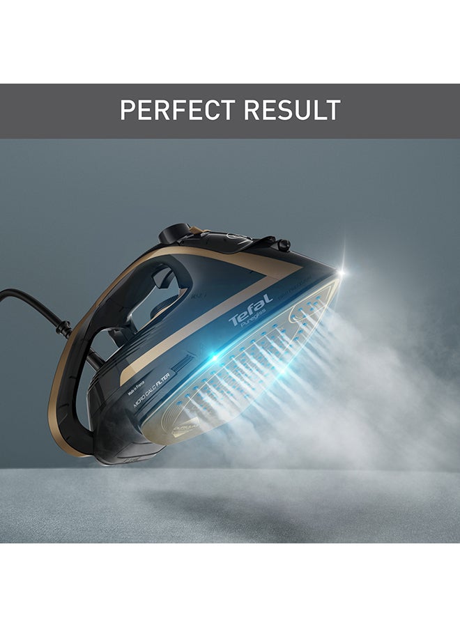 تيفال Puregliss Steam Iron | 50 g/Minute Cont | Steam Output, 280 g/Minute Steam Burst | Anti-Stain Protection | Exceptional Glide | Safety Auto-Off | 270 ml 3000 W FV8064G0 Black / Copper  - Image 3