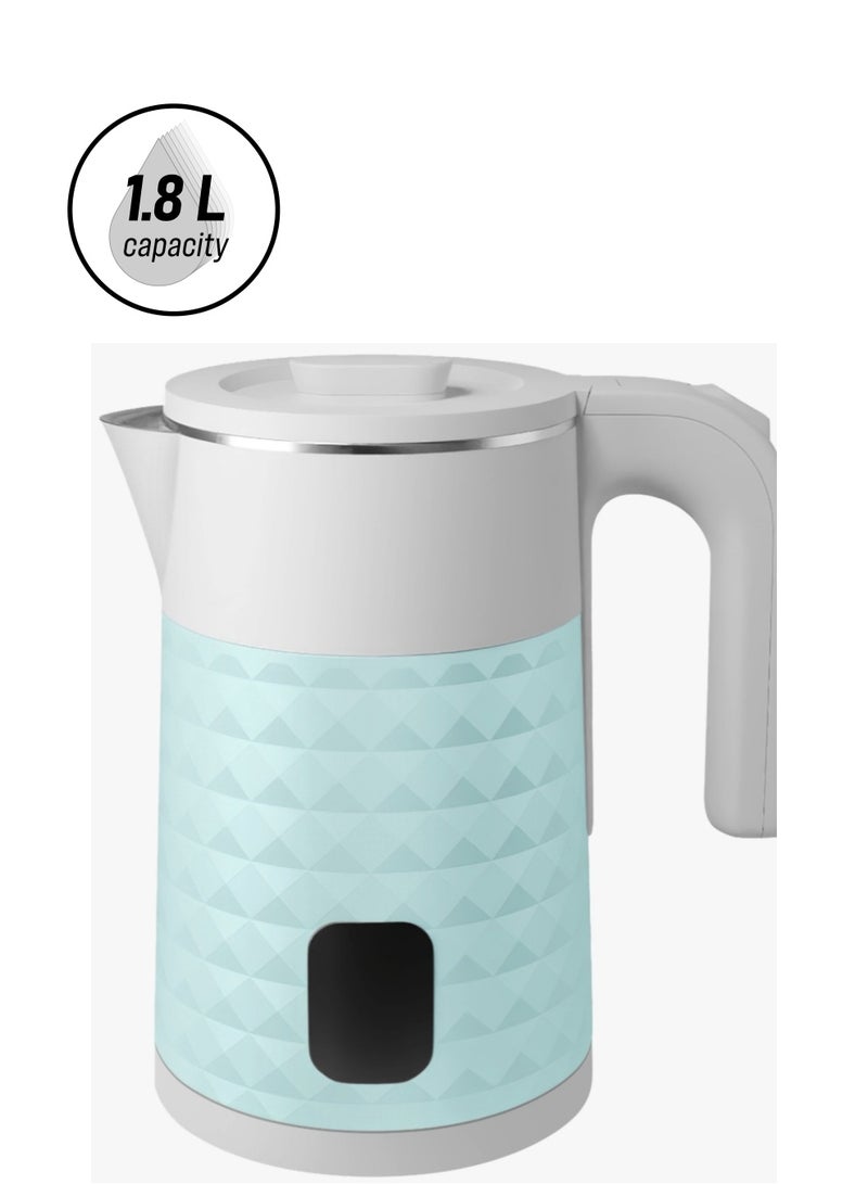 gvc pro GVC Pro Kettle, 1.8L, Diamond Plastic, Tiffany - GVCKT-3810H 1.8 L 1500 W GVCKT-3810H green 