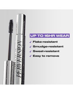 Urban Decay Perversion Volumizing Waterproof Mascara, Lengthening Mascara, Buildable Lash Volume & Length, Nourishing Proteins & Amino Acids, Cruelty-free, Paraben-free - 0.34 fl oz Black  - Image 3