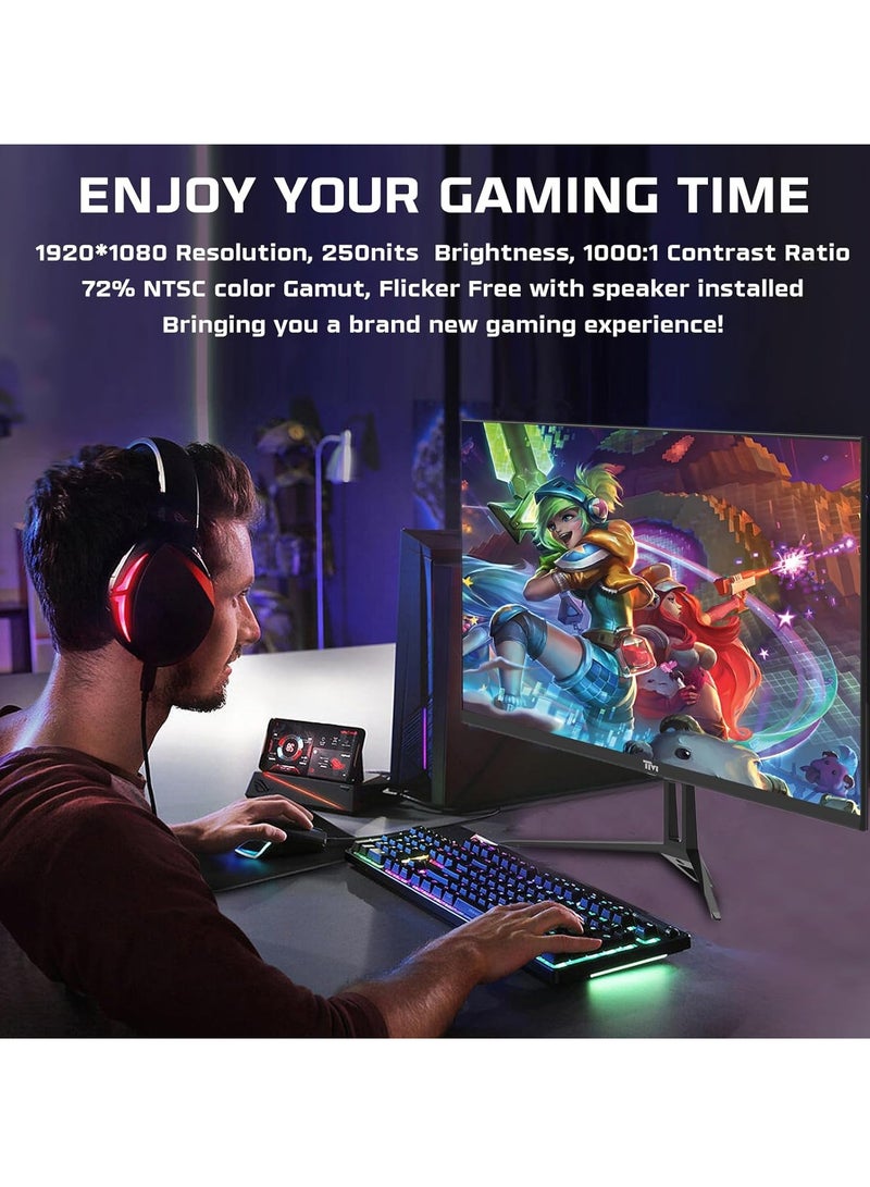 TWISTED MINDS - 24 Inch Display Fast IPS Gaming Monitor - 1920 x 1080 FHD Resolution, 100 Hz Refresh Rate, 16:9 Aspect Ratio, 1 ms Response Time TM24FHD100IPS Black - Image 1