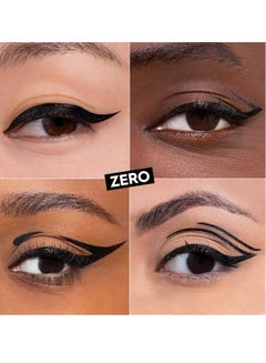 Urban Decay 24/7 Inks Liquid Eyeliner Pen, Water-Resistant, Smudge-Resistant, Vibrant Colored Liner, Ergonomic Precision Grip, Felt Tip or Brush Tip Zero - Matte Black  - Image 4