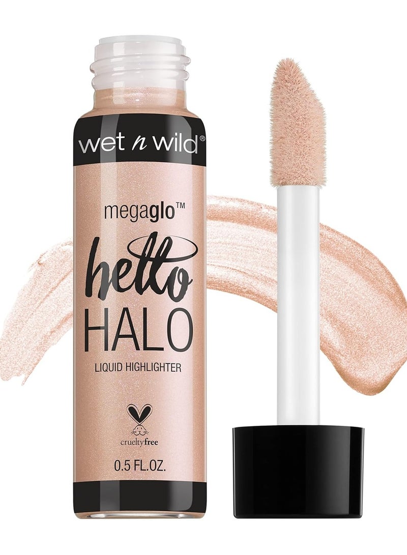 ويت اند وايلد MegaGlo Hello Halo Liquid Highlighter Makeup, Shimmer, Rose Gold Halo, Goodbye - Image 1