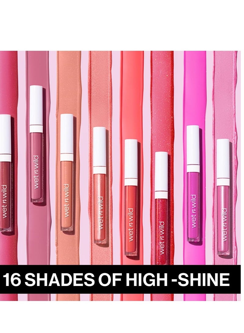 Wet N Wild MegaSlicks Lip Gloss, Ultra-Glossy, Vitamin-E Enriched, Ultra-Gloss High Shine Moisturizing, Cruelty-Free & Vegan - Cherish  - Image 2