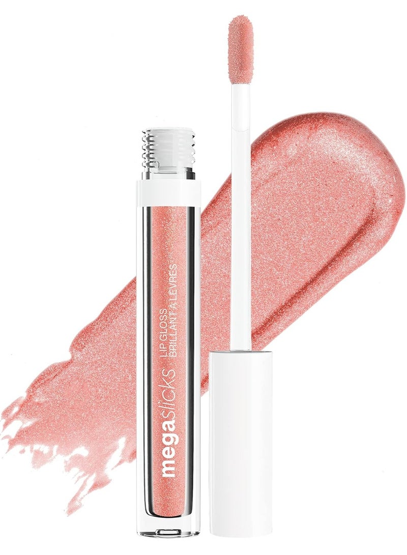 Wet N Wild MegaSlicks Lip Gloss, Ultra-Glossy, Vitamin-E Enriched, Ultra-Gloss High Shine Moisturizing, Cruelty-Free & Vegan - Cherish  - Image 1