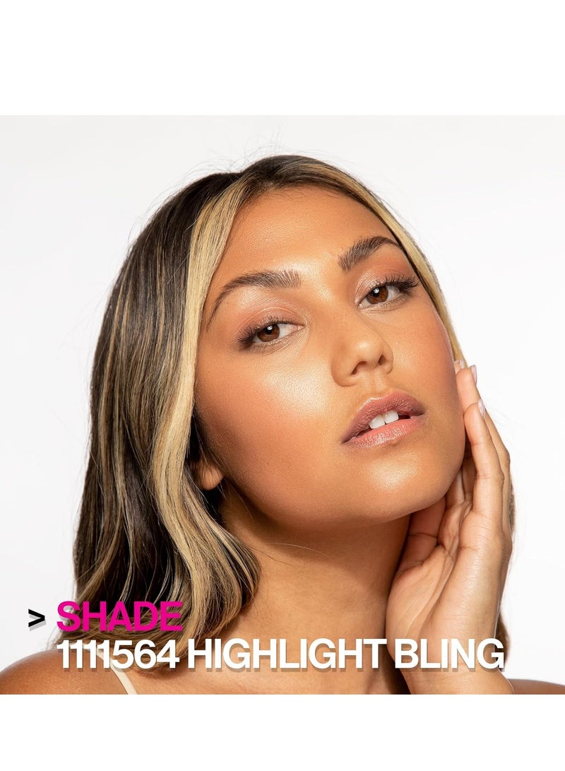 ويت اند وايلد MegaGlo Blushlighter, Blendable Blush & Highlighter Set, Shimmery Metallic Finish Highlight Bling - Image 4