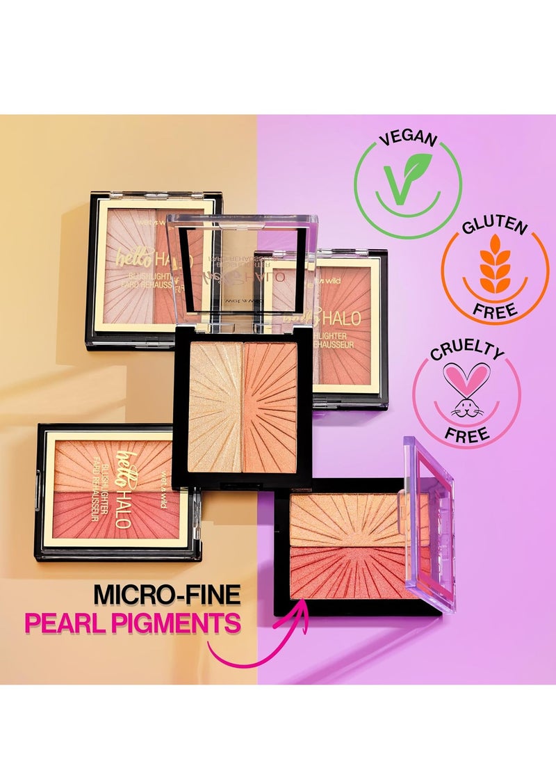 ويت اند وايلد MegaGlo Blushlighter, Blendable Blush & Highlighter Set, Shimmery Metallic Finish Highlight Bling - Image 3
