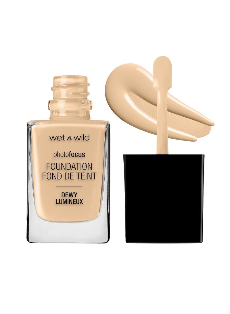 ويت اند وايلد Photo Focus Dewy Liquid Foundation Makeup (Packaging May vary) Soft Beige - Image 1