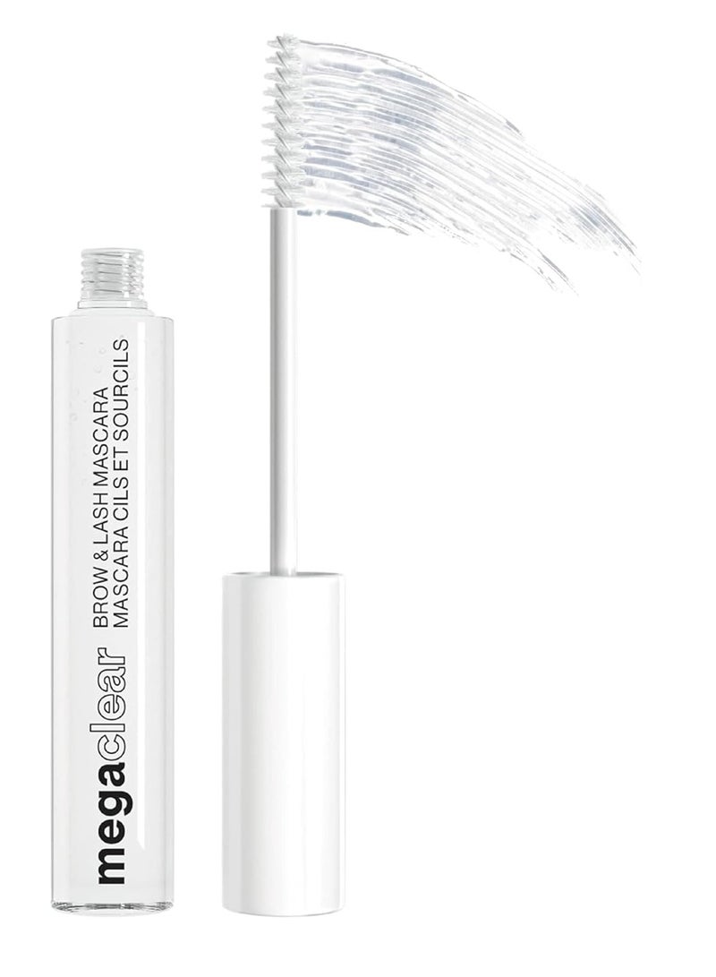 Wet N Wild Mega Clear Brow & Lash Mascara - Sculpts Brows, Defines Lashes, Conditioning with Soy Protein & ProVitamin B5, Primer & Top Coat, Cruelty-Free & Vegan Clear - Image 1