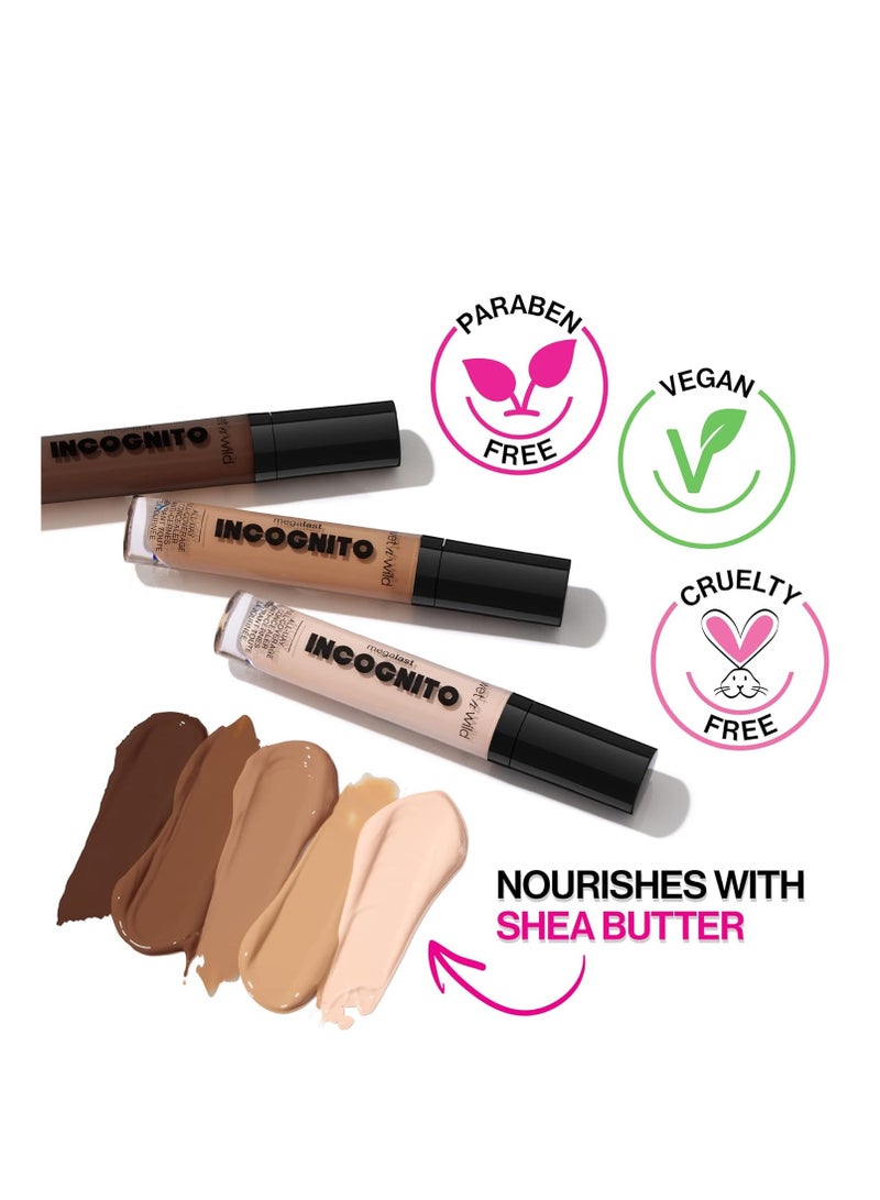ويت اند وايلد Mega Last Incognito All-Day Full Coverage Liquid Matte Concealer, 0.18 Ounce Light Beige - Image 3