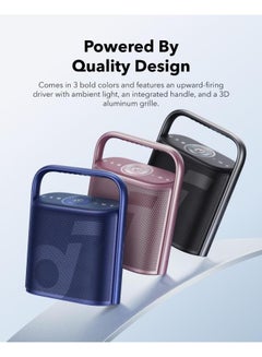 Soundcore Soundcore Motion X500 Portable Bluetooth Speaker, Wireless Speaker with Immersive Spatial Audio, Wireless Hi-Res Sound with 3X Detail, 3-Channel Audio, and an Upward Firing Driver with Ambient Light black  - Image 2