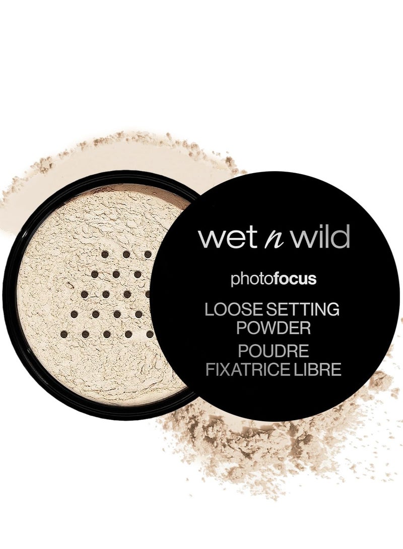 ويت اند وايلد Photo Focus Loose Baking Setting Powder, Highlighter Makeup, Fair to Medium & Tan Skin Tones Translucent - Image 1
