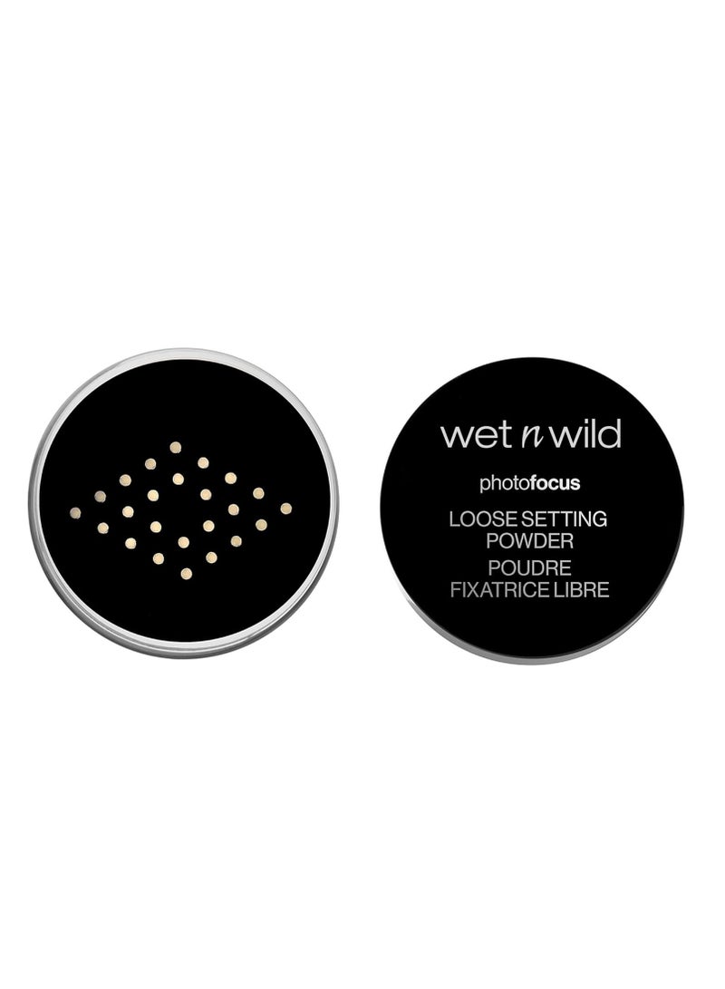 ويت اند وايلد Photo Focus Loose Baking Setting Powder, Highlighter Makeup, Fair to Medium & Tan Skin Tones Translucent - Image 3