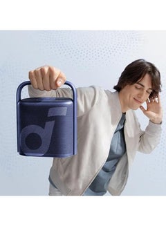Soundcore Soundcore Motion X500 Portable Bluetooth Speaker, Wireless Speaker with Immersive Spatial Audio, Wireless Hi-Res Sound with 3X Detail, 3-Channel Audio, and an Upward Firing Driver with Ambient Light blue  - Image 2