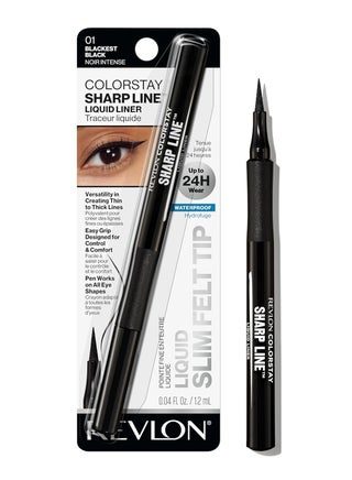 Liquid Eyeliner Pen, ColorStay Sharp Line Eye Makeup, Waterproof, Smudge-proof, Longwearing with Slim Tapered Tip, Sharp Line Blackest Black - pnsku/N70132634V/45/_/1733205687/42cb27aa-de1f-413b-b0ee-cbe33ba76fdf