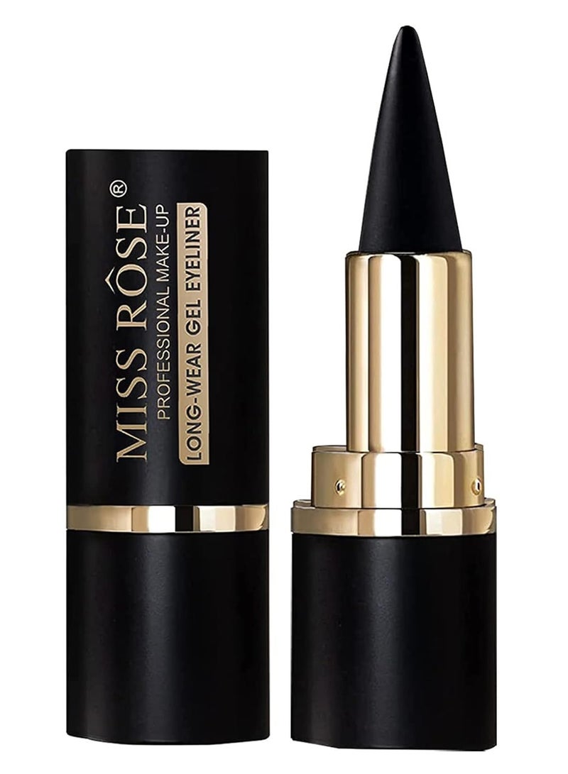 مس روز قلم كحل جل، أداة كحل كريمي مقاومة للتلطخ، قلم كحل غير لامع، قلم كحل تاتو، قلم كحل جل لمكياج العيون للنساء والفتيات - Image 1