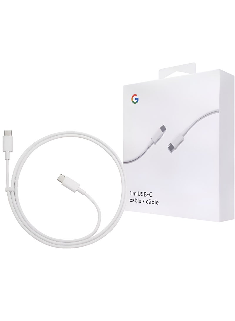 Google Google USB-C to USB-C 1m / 3.3 ft White Charging Transfer Cable 1M