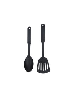 Royalford Royalford Elite 7-Piece Forged Aluminum Cookware Set- RF12622/ Durable Nonstick Granite Coating with 5-Layer Construction, CD Bottom and Glass Lid/ Includes Casserole, Saucepan, Fry Pan, Nylon Kitchen Tools, PFOA-Free Black  - Image 2