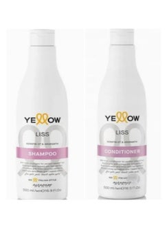 2-Piece Yellow Liss Keratin Conditioner & Keratin Shampoo 500ml - pnsku/N70132671V/45/_/1733233569/0baaff12-4a1c-48ea-835c-f1178cb3489b