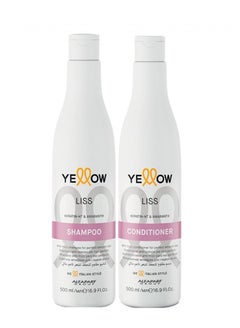 2-Piece Yellow Liss Keratin Conditioner & Keratin Shampoo 500ml - pnsku/N70132671V/45/_/1733233639/16b7ab0f-49fa-45e4-989e-8f3e333def8c