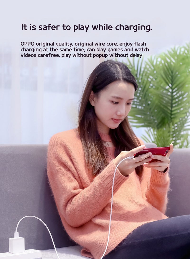 Premium DL129 Data Cable - Fast Charging, Durable Design, and Enhanced Safety for Your Smartphone - Perfect for UAE Users White