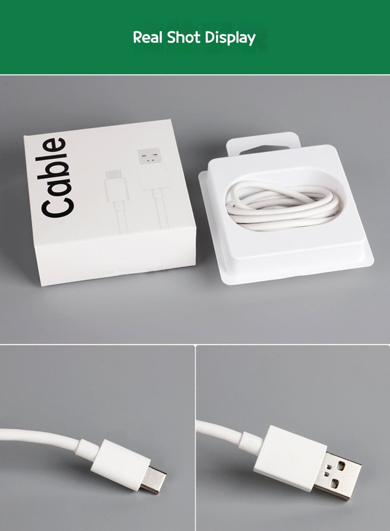 Premium DL129 Data Cable - Fast Charging, Durable Design, and Enhanced Safety for Your Smartphone - Perfect for UAE Users White