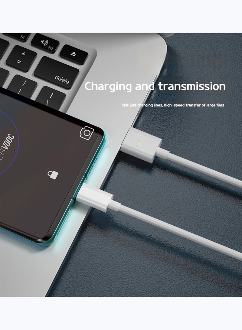 Premium DL129 Data Cable - Fast Charging, Durable Design, and Enhanced Safety for Your Smartphone - Perfect for UAE Users White