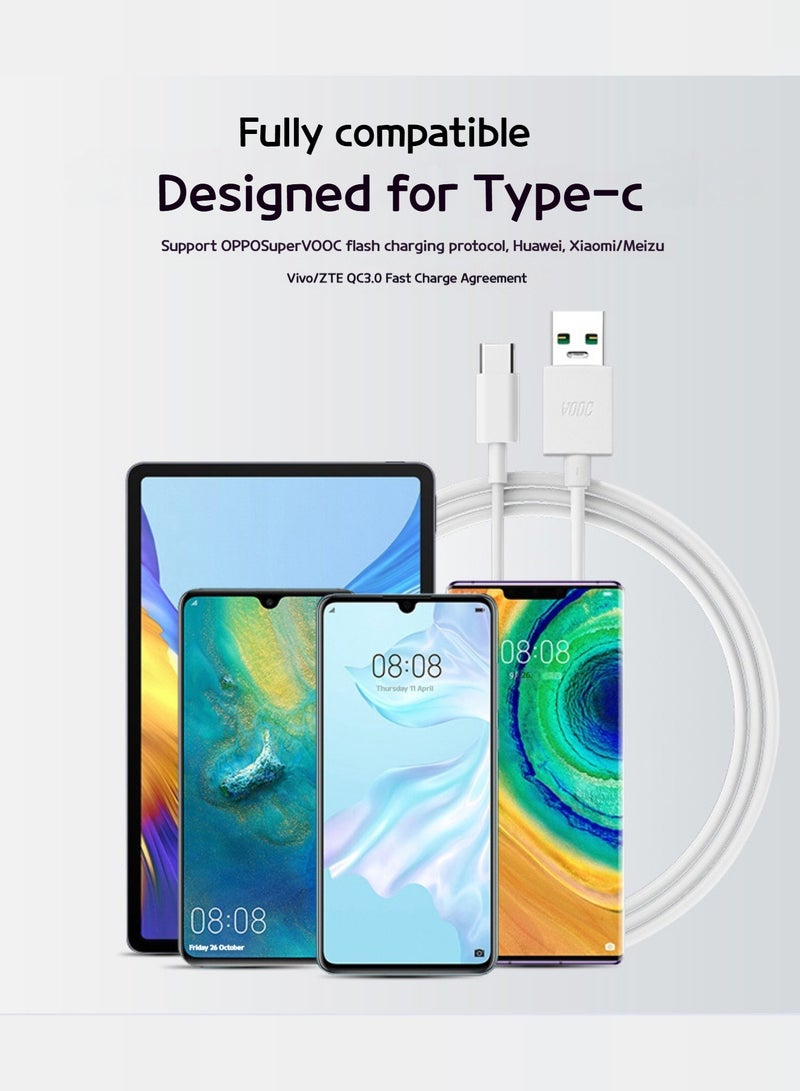Premium DL129 Data Cable - Fast Charging, Durable Design, and Enhanced Safety for Your Smartphone - Perfect for UAE Users White